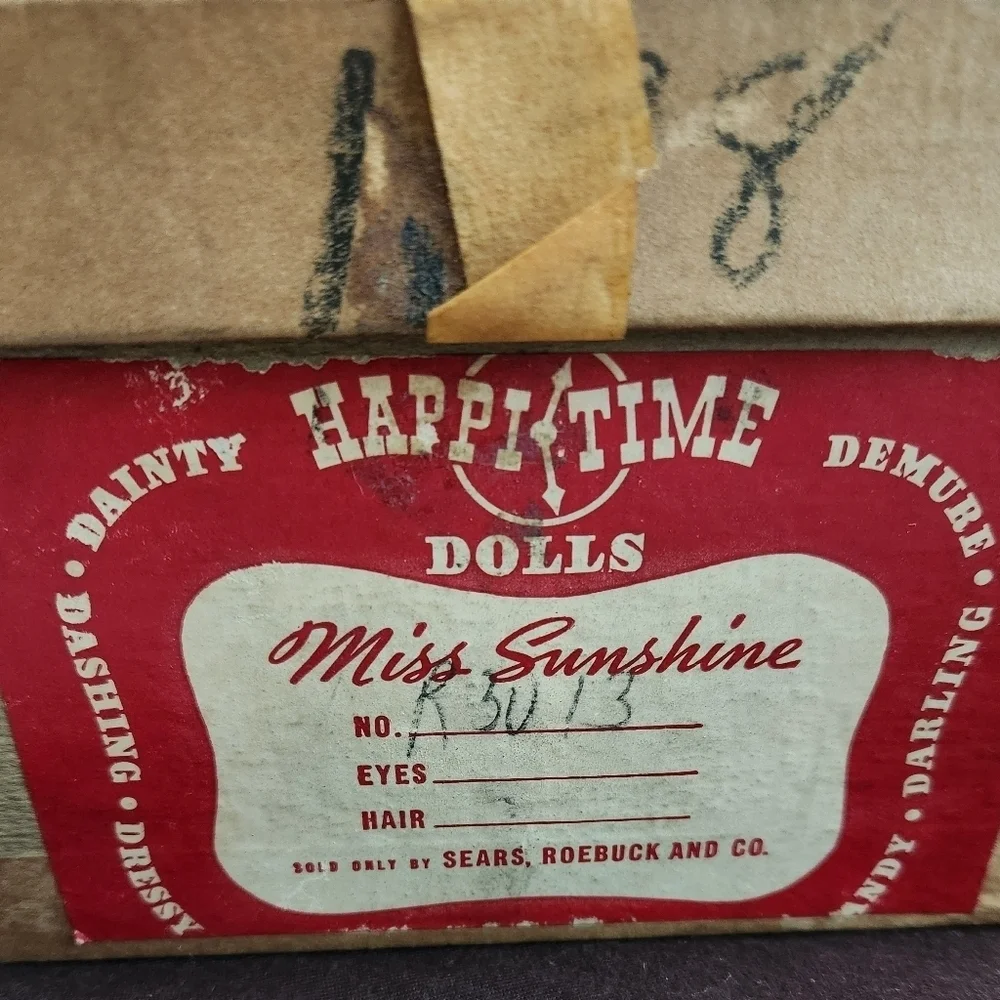Rare Happitime Doll in Box 1950’s For Sears Roebuck - Picture 5 of 8